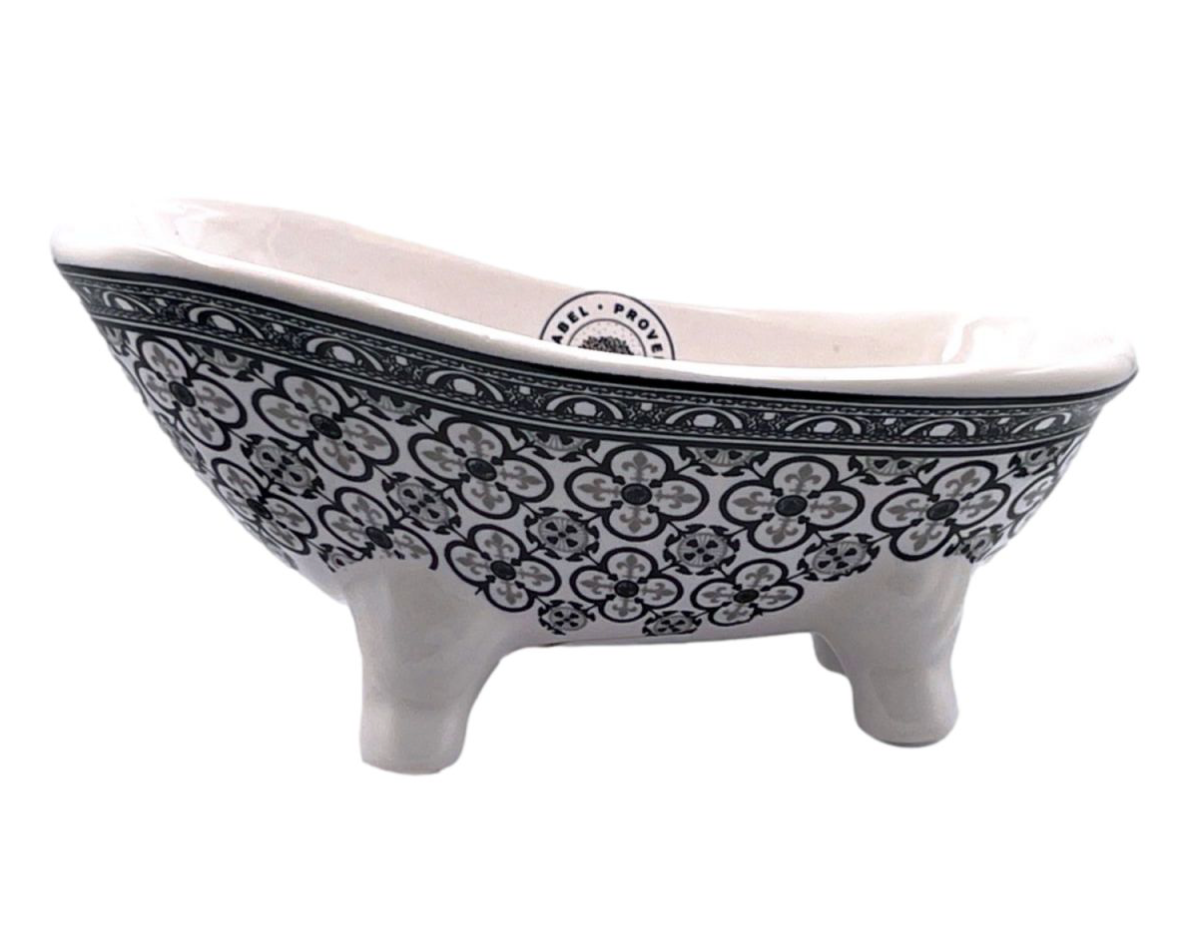 BAIGNOIRE FLEUR DE LYS NOIR (badje)