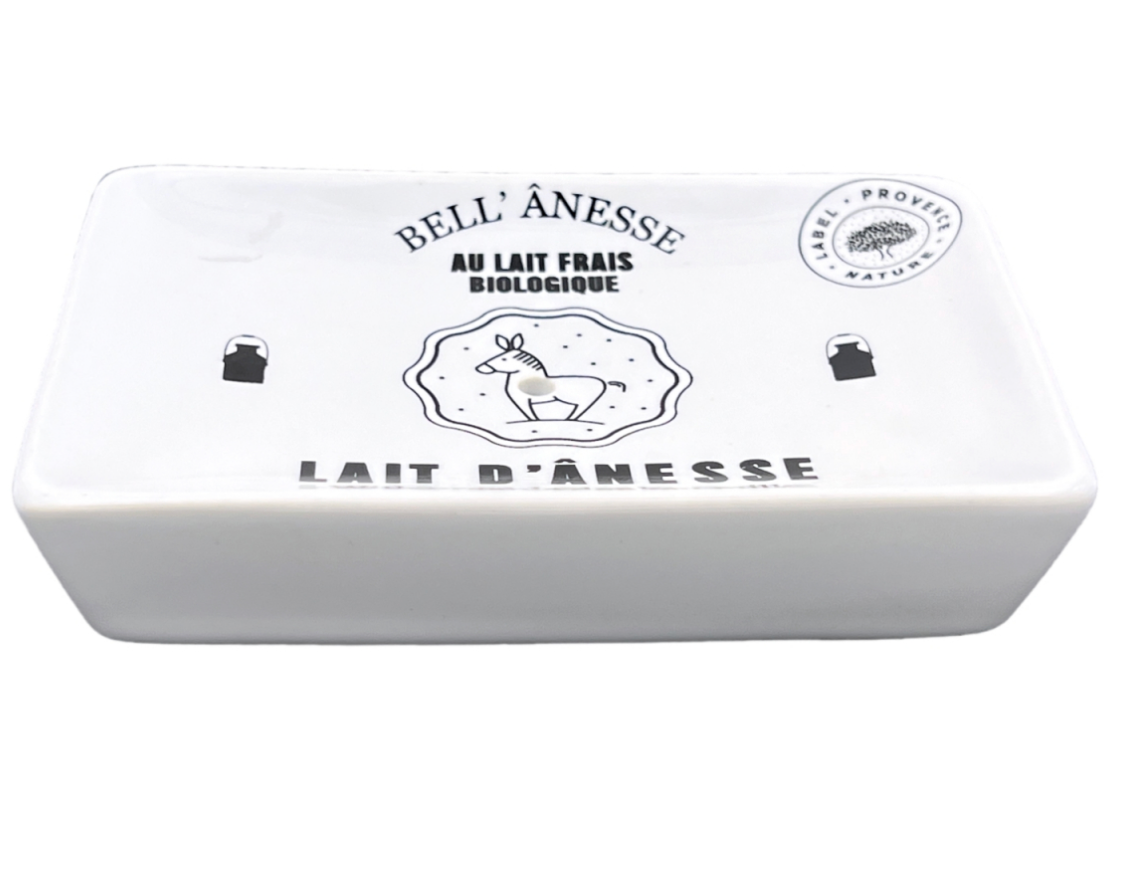 PORTE SAVON LAIT D'ANESSE NOIR ET BLANC