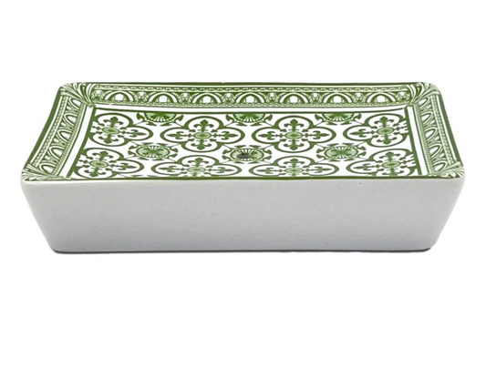 PORTE SAVON FLEUR DE LYS VERT