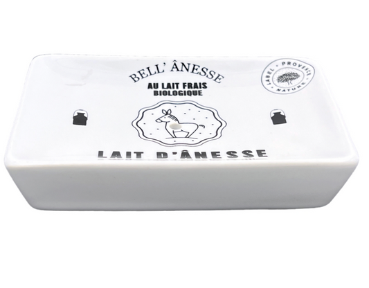 PORTE SAVON LAIT D'ANESSE NOIR ET BLANC